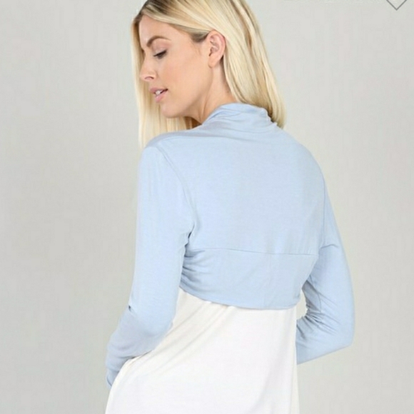 SOFT and COMFY Luxe Bolero Cover with Ruched siding - Picture 6 of 7